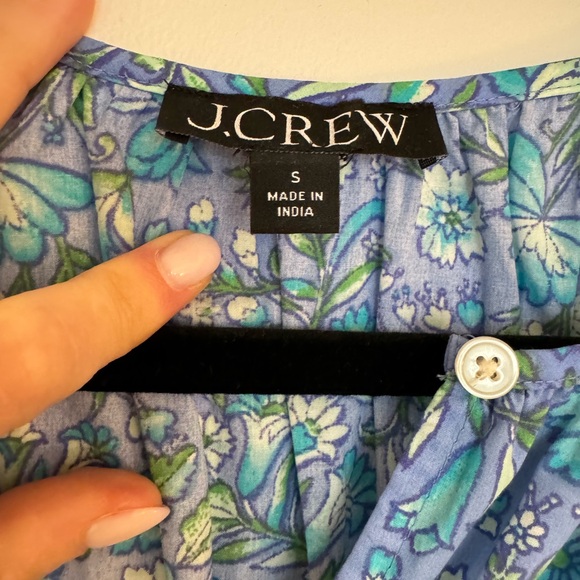 J Crew Provence smoked-waist midi dress in marigold blooms cotton poplin - Picture 4 of 5